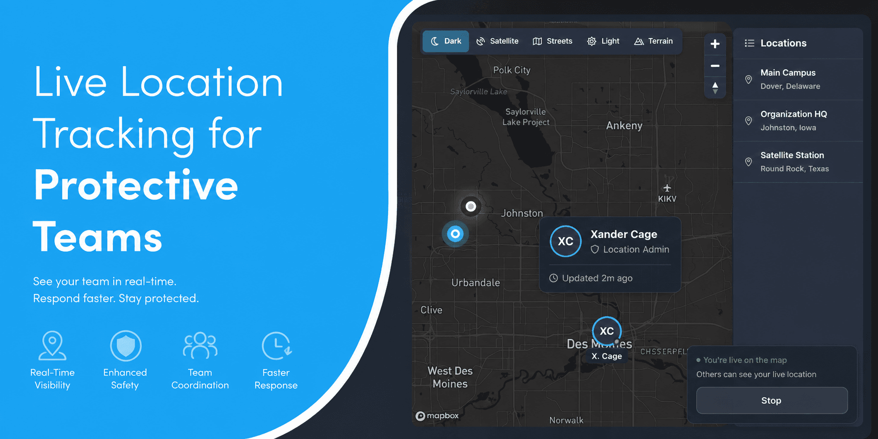 Live Location Tracking & Geofenced Check-In for Security Teams